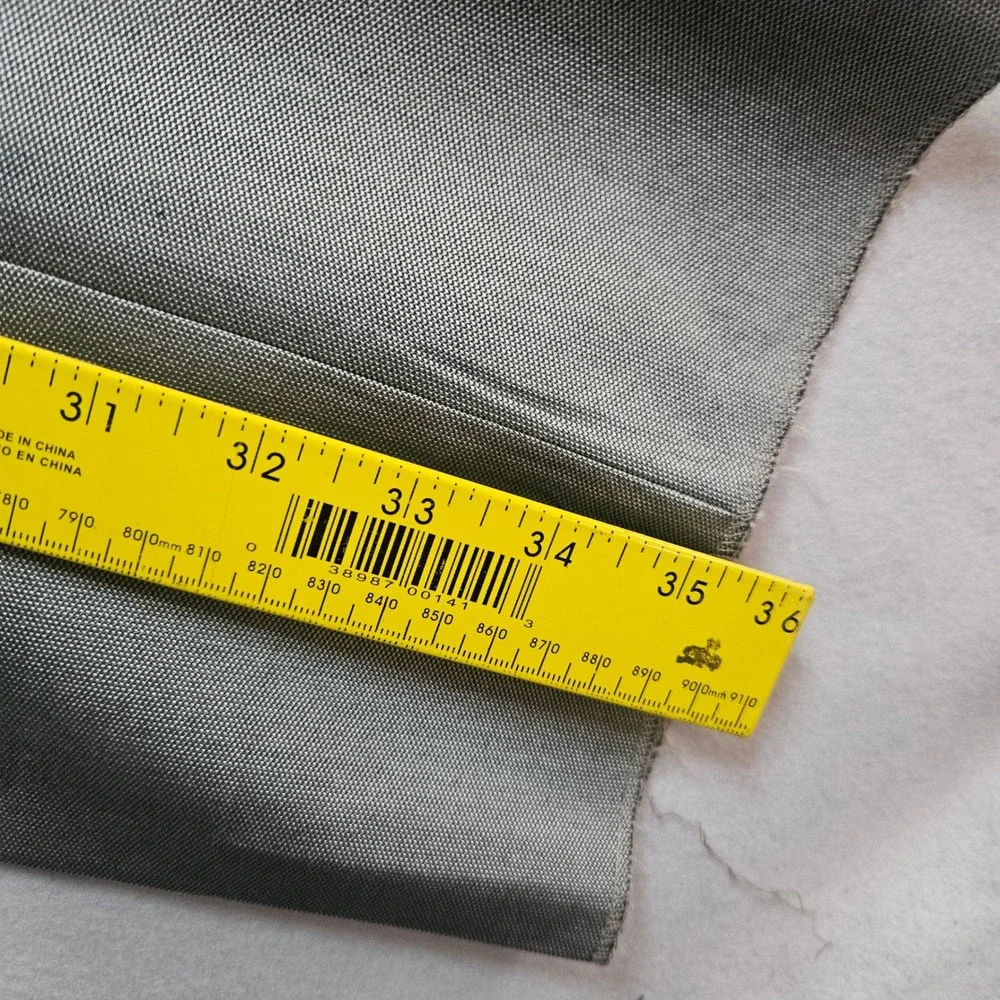 Eleganza Giorgio Sanetti Mens Suit Set Silver Grey Black Trim 38S 32x35 Pant